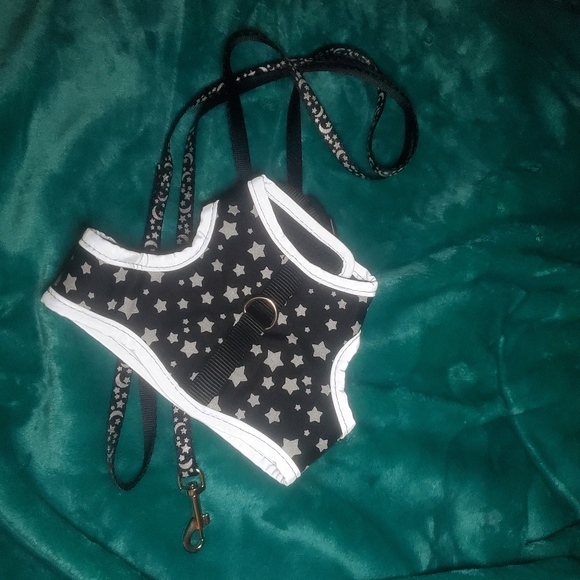 REFLECTIVE Stars Matching Pet Harness & Leash Duo Set (NWOT) - Picture 5 of 6